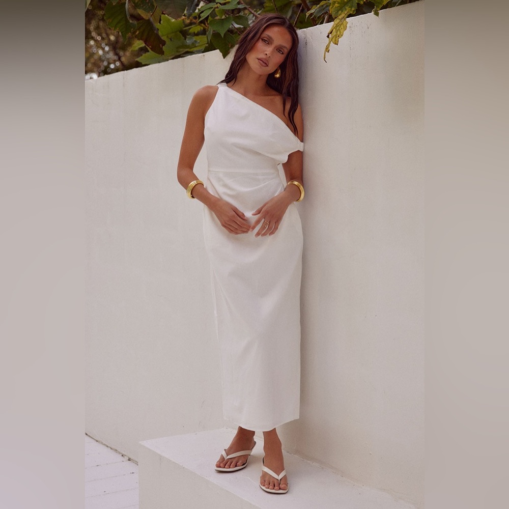 NWT Runaway the Label Jaspin Midi Dress White